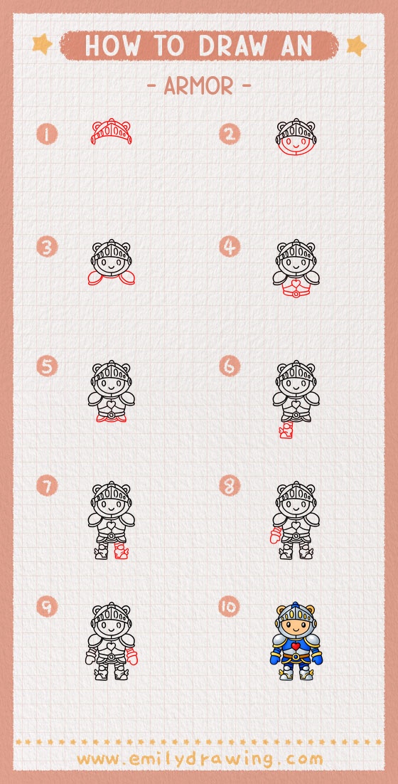 how to draw an armor pinterest pin