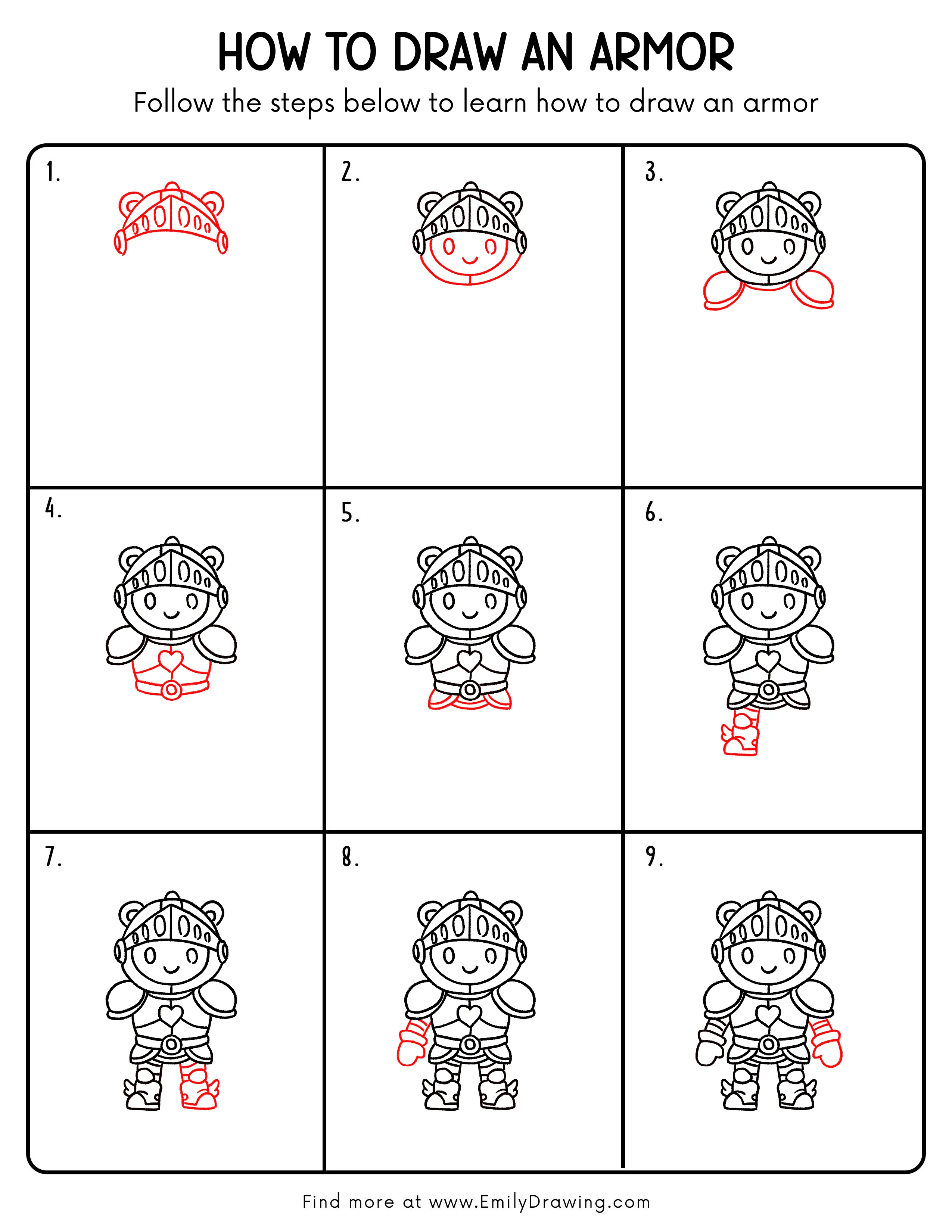 Printable Armor Drawing Guide