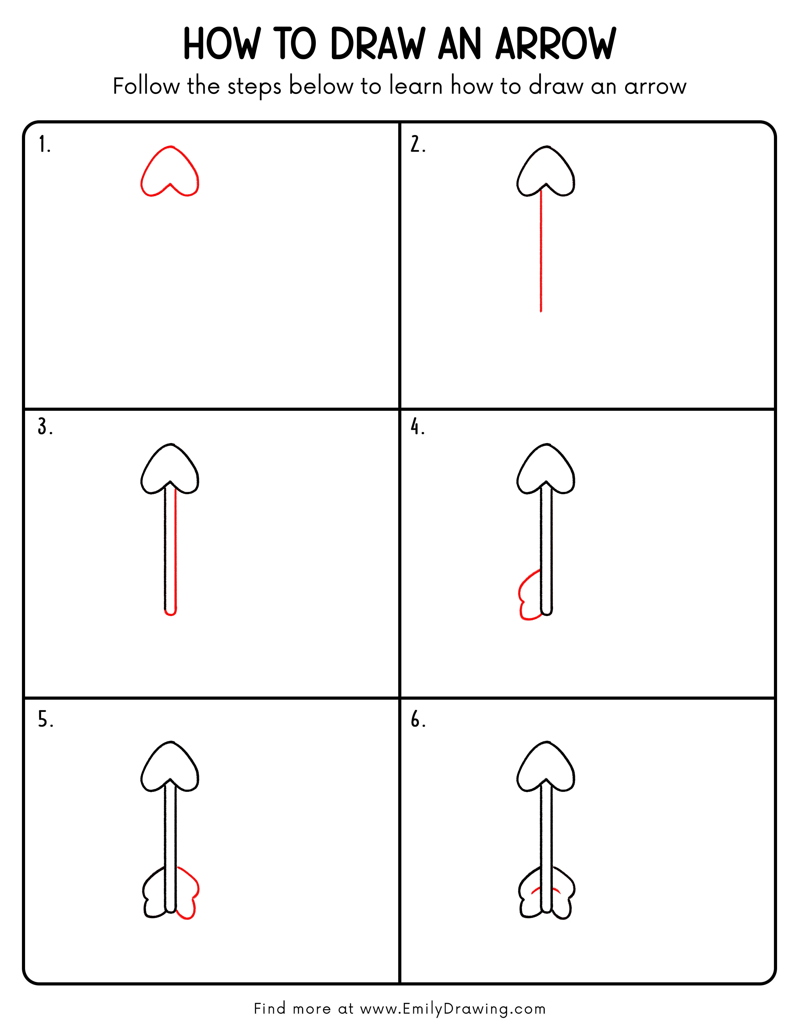 Printable Arrow Drawing Guide