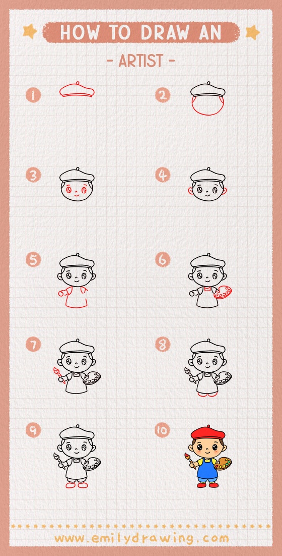 how to draw an artist pinterest pin