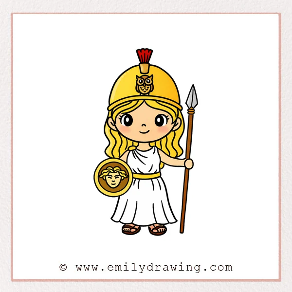 Preview of Athena drawing