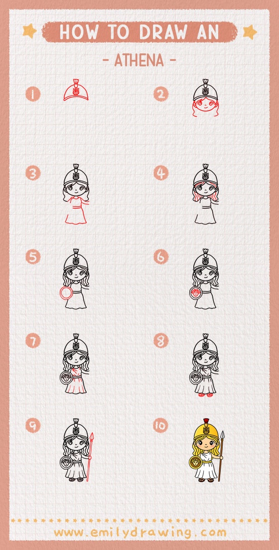 how to draw an athena pinterest pin