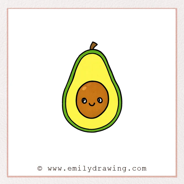 Preview of Avocado drawing