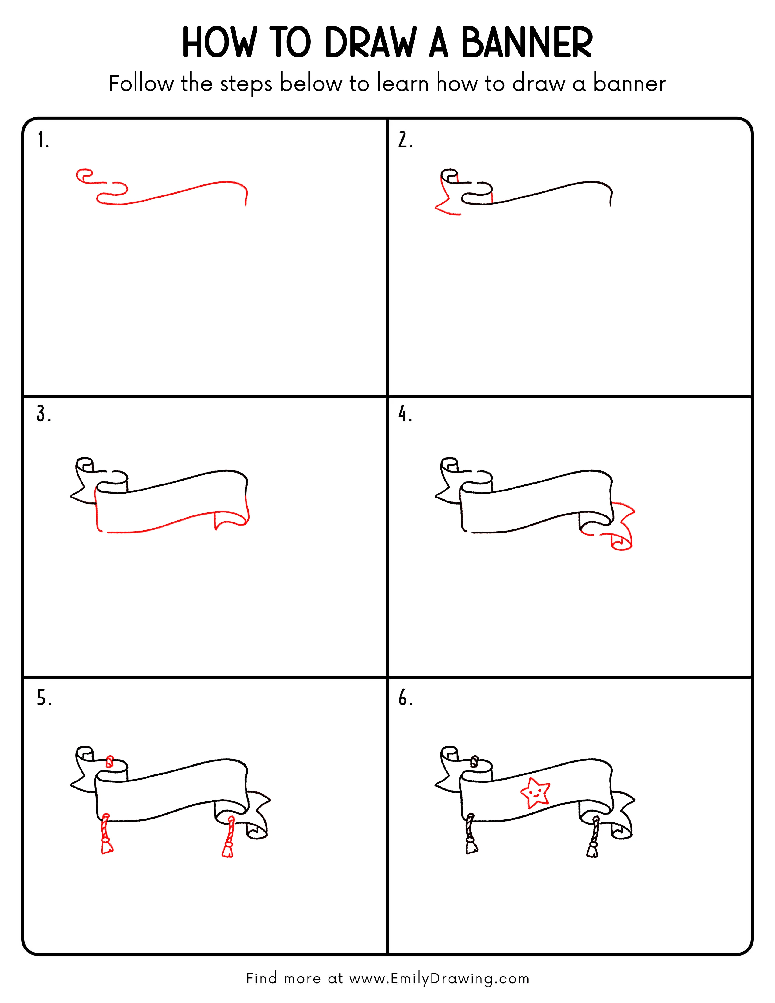 Printable Banner Drawing Guide