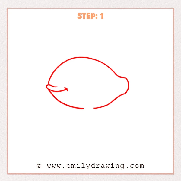 how to draw a bass - Step 1