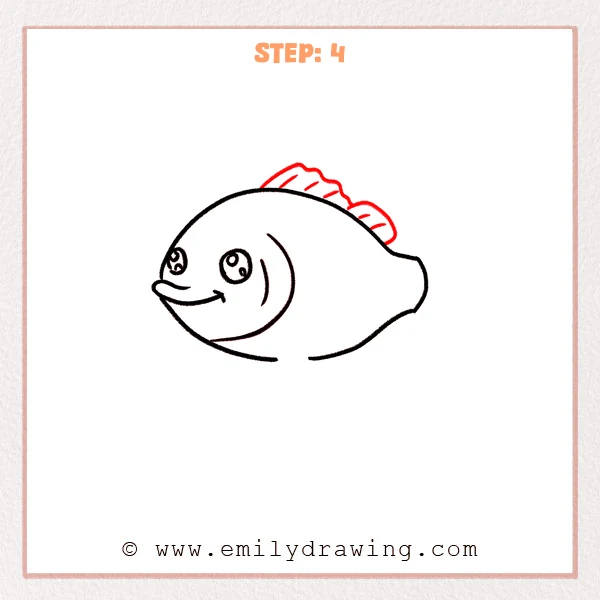 how to draw a bass - Step 4