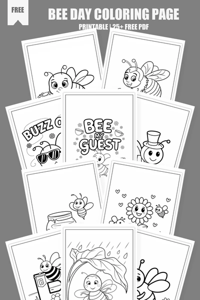 Coloring Pages PDF Pack Cover