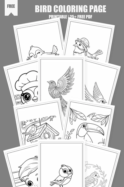 Coloring Pages PDF Pack Cover