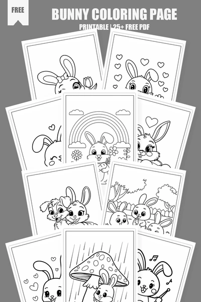 Coloring Pages PDF Pack Cover