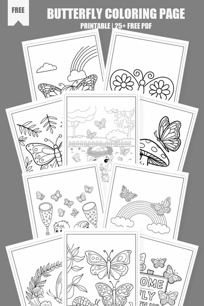 Coloring Pages PDF Pack Cover