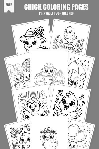 Coloring Pages PDF Pack Cover
