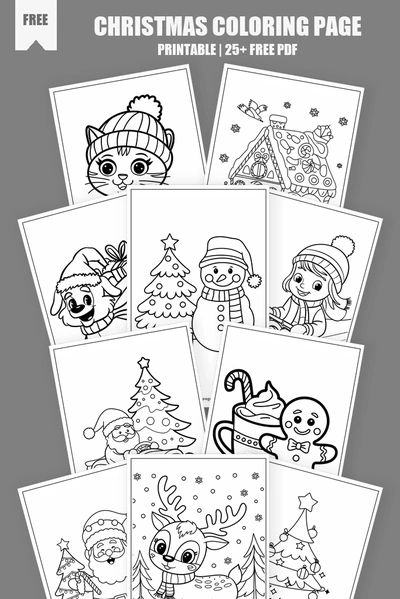 Coloring Pages PDF Pack Cover