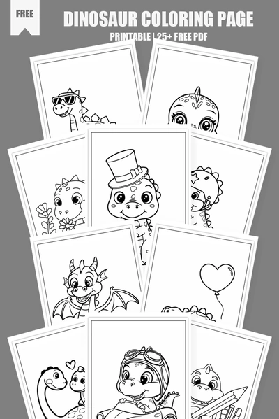 Coloring Pages PDF Pack Cover