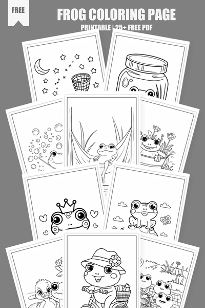 Coloring Pages PDF Pack Cover