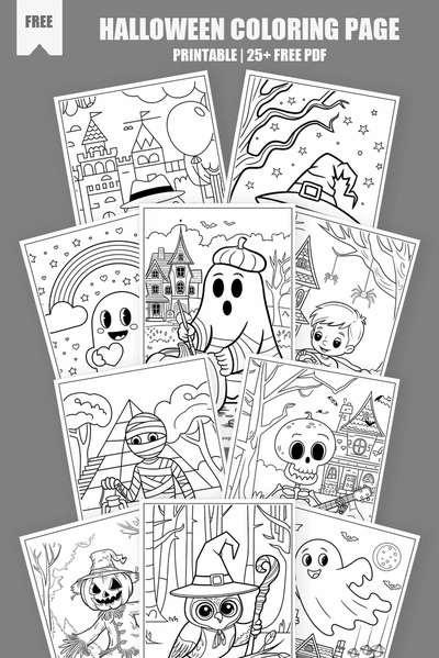 Coloring Pages PDF Pack Cover