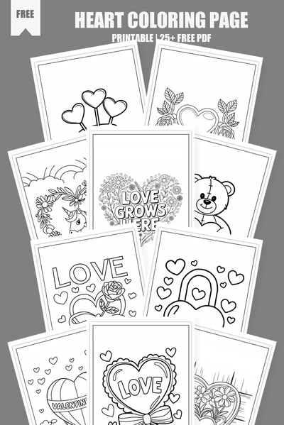 Coloring Pages PDF Pack Cover
