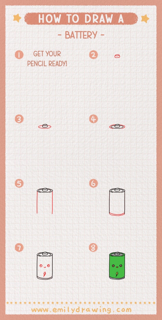 how to draw a battery pinterest pin