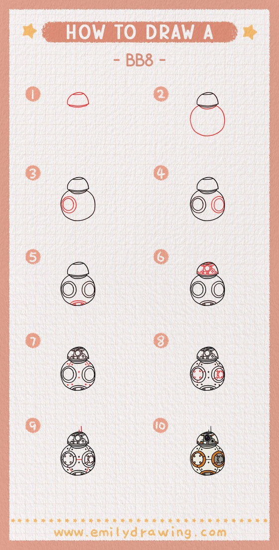 how to draw a bb8 pinterest pin
