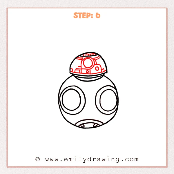 how to draw a bb8 - Step 6