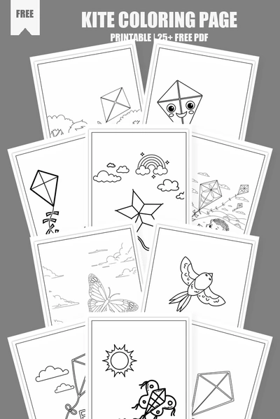 Coloring Pages PDF Pack Cover