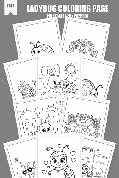 Coloring Pages PDF Pack Cover