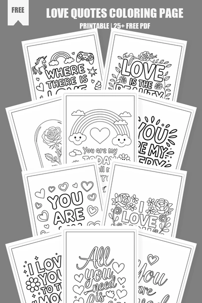 Coloring Pages PDF Pack Cover