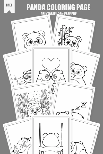Coloring Pages PDF Pack Cover