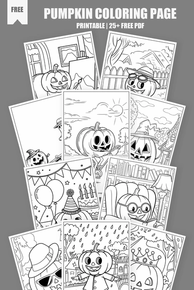 Coloring Pages PDF Pack Cover