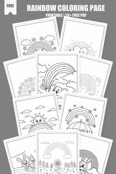 Coloring Pages PDF Pack Cover