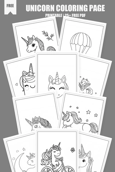 Coloring Pages PDF Pack Cover
