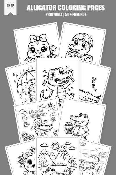 Coloring Pages PDF Pack Cover