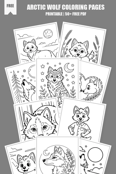 Coloring Pages PDF Pack Cover