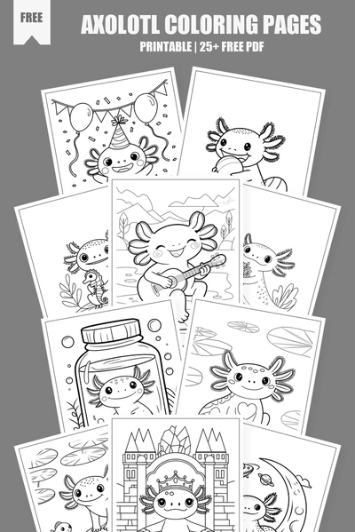Coloring Pages PDF Pack Cover