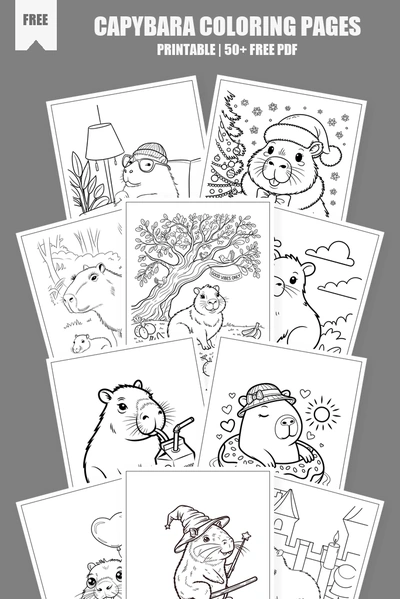 Coloring Pages PDF Pack Cover