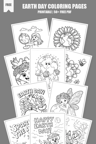 Coloring Pages PDF Pack Cover