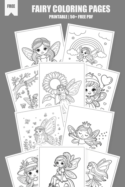 Coloring Pages PDF Pack Cover
