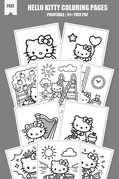 Coloring Pages PDF Pack Cover