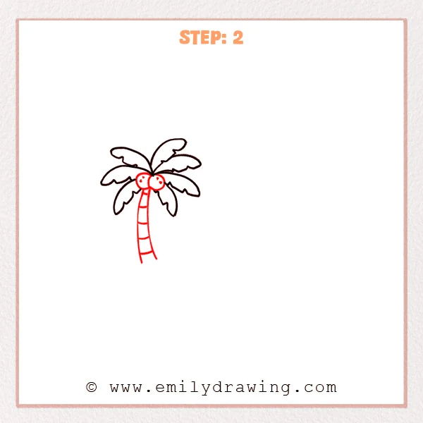 how to draw a beach - Step 2