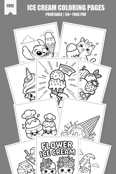 Coloring Pages PDF Pack Cover