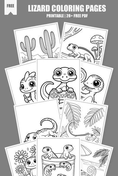 Coloring Pages PDF Pack Cover