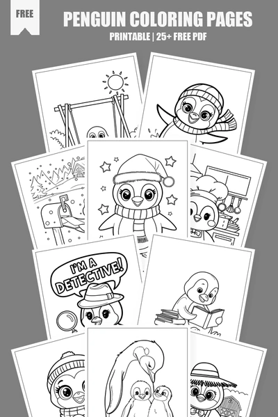 Coloring Pages PDF Pack Cover
