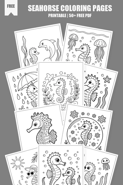 Coloring Pages PDF Pack Cover