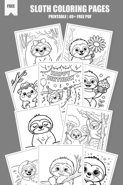 Coloring Pages PDF Pack Cover