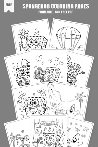 Coloring Pages PDF Pack Cover