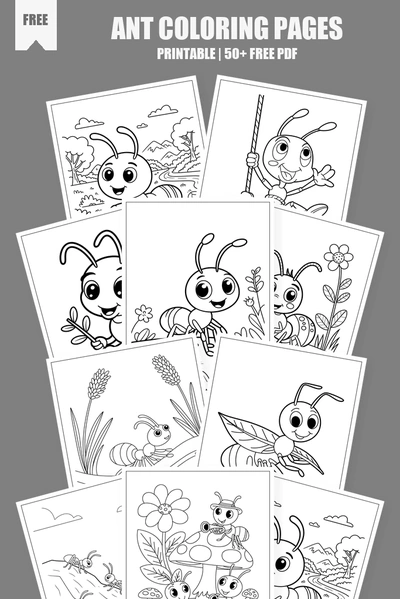 Coloring Pages PDF Pack Cover