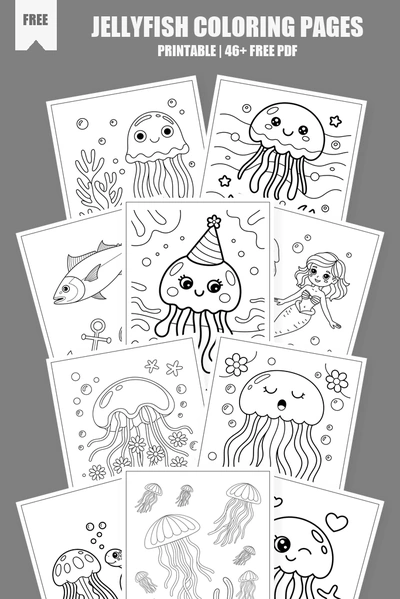 Coloring Pages PDF Pack Cover