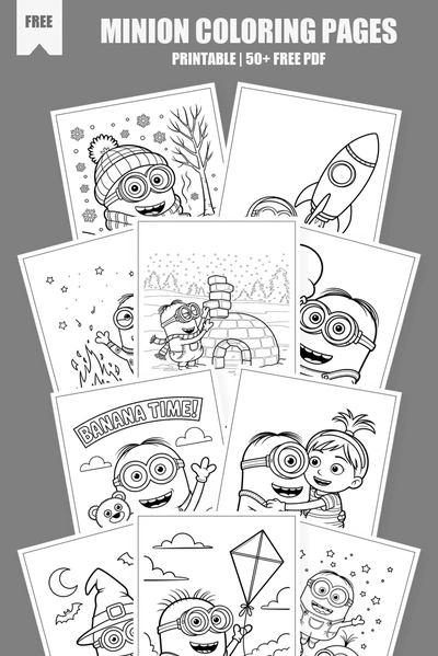 Coloring Pages PDF Pack Cover