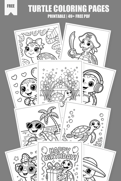 Coloring Pages PDF Pack Cover