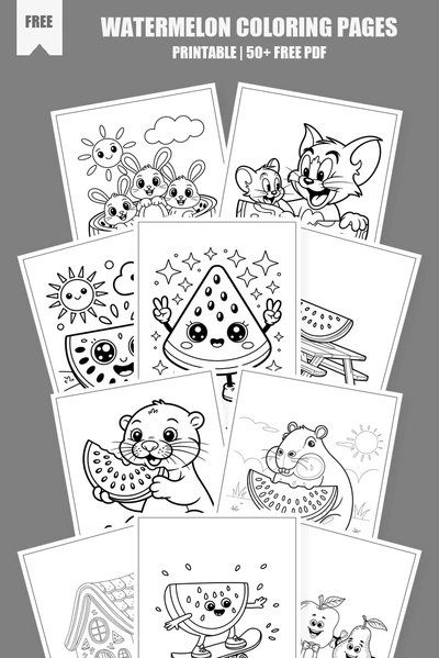 Coloring Pages PDF Pack Cover