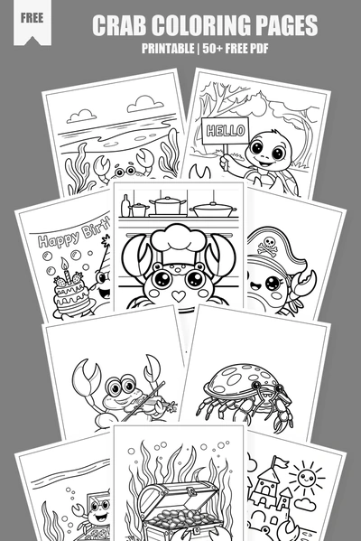 Coloring Pages PDF Pack Cover